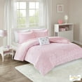 thumbnail image 2 of Gracie Mills Elysia Plush Comforter Set Twin Pink Metallic Heart GRACE-11234, 2 of 5