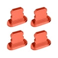 thumbnail image 1 of Sidaley 4Pcs Mobile Phone Stopper Dust Proof USB Protection Anti-dust Cap Micro Charging Port Replacement for 13/Mini/Pro/Pro Max Cables de audio/vídeo Naranja, 1 of 4