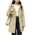 thumbnail image 2 of Girls Waterproof Jacket Coats Long Sleeve Hooded Outdoor Outwear Lining Interchange Jacket, 2 of 8