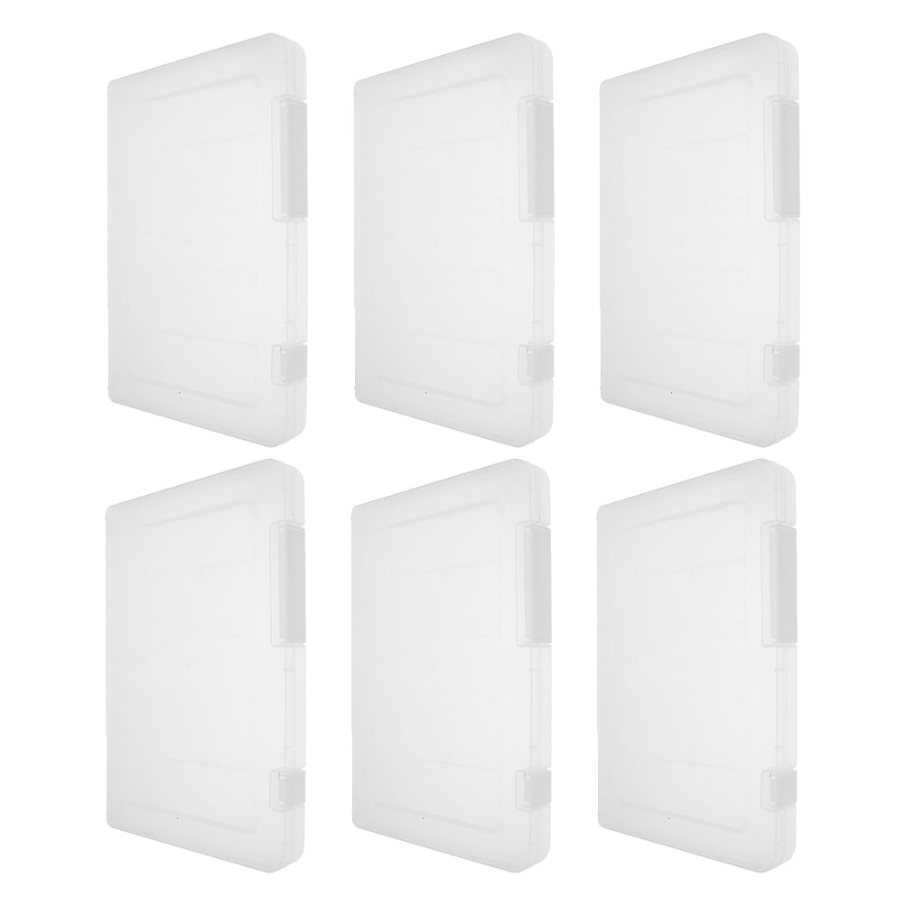 KAKOWELY 6Pcs Paper Storage Containers with Rectangular Shape and PP Material for Office and Home Use