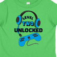 thumbnail image 4 of Inktastic Level Two Unlocked Blue Video Game Second Birthday Boys or Girls Toddler T-Shirt, 4 of 5
