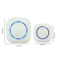 thumbnail image 3 of Tuphregyow Wireless Smart Electronic Doorbell For Home And Business With Elderly Call Alert Emergency Button And Service Bell Dingdong Machine White, 3 of 8