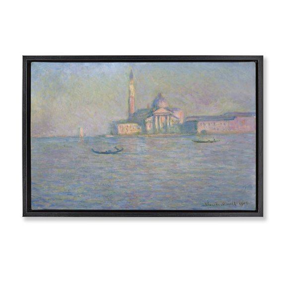 Stupell Industries Coastal Black Floating Frame Canvas Art, 25 x 17, by one1000paintings