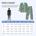 thumbnail image 4 of Naloa Tropical Flamingo Men’s Pajamas Set - Long Sleeve Button Down Sleep Shirt and Pajama Bottoms Sleepwear Set-XX-Large, 4 of 7