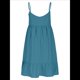 thumbnail image 5 of Vestido de Verano para Mujer 2025, Sin Mangas, con Tirantes Finos y Cuello en V, Informal, Estilo Swing. Azul Pavo Real XL, 5 of 7