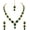 GREEN 1784, variant on Gold Plated Kundan Style Jewelry Set, Choker Necklace & Earrings, 0 ct