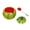 A, variant on Tuscom Watermelon Bowl Ceramic Cute Salad Bowl with Lid Fruit Bowl Dessert Bowl Novelty Yogurt Bowl Summer Tableware for Picnic Party