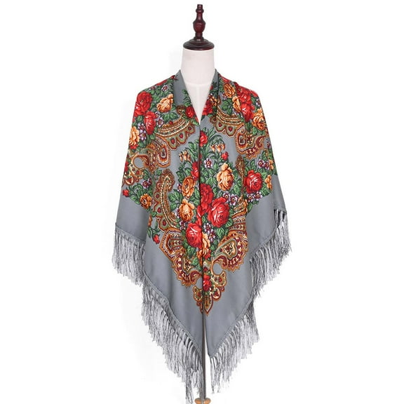 WCJM Scarf Polyester Scarf Grey Scarf One Size