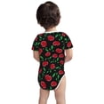 thumbnail image 3 of Gaeub Cherry Print Infant Climbing Onesie,Toddler Outfit,Newborn Baby Bodysuit,Baby Boy Girl Clothes -3 Months, 3 of 6