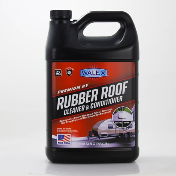 Walex Premium RV/Marine Rubber Roof Cleaner and Conditioner 1-Gallon Liquid