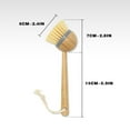 thumbnail image 3 of Floleo Dish Brush With Handle, Natural Wooden Dish Scrubber Brush, Kitchen Dishwashing Brush For Cleaning Dishes/Pans/Pots/Sinks, Sisal Bristles, 3 of 5