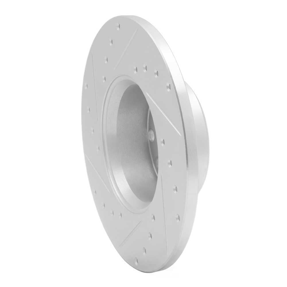 Dynamic Friction Company 631-63005R DFC Brake Rotor - Drilled And Slotted - Silver