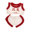 thumbnail image 2 of Ropa de Muñeca de Peluche Baoblaze Conjunto de Pantalón DIY 17 cm Chaleco Rojo, 2 of 8