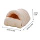 thumbnail image 3 of Herramientas y mejoras para el hogar Alfombra de invierno cerrada y cálida para gatos Saco de dormir extraíble con forro polar Alfombra cálida y gruesa para perros Alfombra para perros pequeños Un cri, 3 of 6