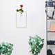 thumbnail image 4 of 2 piezas de soporte para flores de estilo nórdico, maceta colgante dorada, exquisito jarrón de pared, 4 of 6