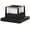 Black, variant on Solar Post Cap Light Square For Deck or Fence - Black or White