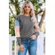 thumbnail image 3 of ABPHQTO Sudadera de mujer color block manga larga gris, 3 of 5