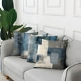 thumbnail image 6 of Set of 4 Throw Pillow Covers 20x20 Inch Blue and Grey White Artwork Contemporary Decorative Gray Cushion Cases for Sofa Bedroom Car Decor Add an Elegant Touch with Modern Artistic Design, 6 of 6