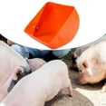 thumbnail image 6 of Pig feed Trough Pig Feeder Mountable Heavy Duty Equipment Bucket Dishes Livestock feed Bowl Pig Waterer for Dog Animal Husbandry Accessories Orange, 6 of 8