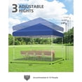 thumbnail image 2 of Carpa plegable resistente de 3x3 metros con 1 pared lateral de malla extraíble, montaje por una persona. Refugio comercial., 2 of 8