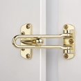 thumbnail image 4 of Home Security Door Lock Swing Bar - Gold Alloy Anti-Theft Door Guard Latch - For Front Door and Interior Door - Security Reinforcement Door Stopper - Gold, 4 of 4