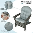 thumbnail image 4 of Gymax Set of 2 Patio Adirondack Chair Cushion High Back Fade Resistant 5'' Seat Pad Patio Grey, 4 of 5