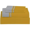 thumbnail image 2 of DNG Creations 4 Piece Two Tone Sheet Set - 10 Inch Deep Pocket ( Solid Gold/Silver - Full ), 2 of 4