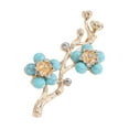 thumbnail image 2 of Ziurtnc Brooch Corsage Waxing Plum Flower Design Buckle Pin Fixing Anti-oxidation Stylish Attractive Elegant Brooch, 2 of 8