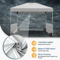 thumbnail image 2 of Ktaxon 10x10 Ez Pop Up Canopy Tent,Outdoor Sun Shade Shelter,Outdoor Gazebo,One Push Setup with 2 Half Sidewalls,1 Roller Bag,4 Sandbags,UPF50+ - White, 2 of 10