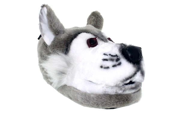 mens wolf slippers