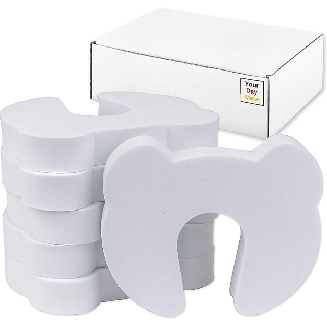 Protectores de dedos de espuma, paquete de 6, para bloquear puertas de 1 a 2 pulgadas, evita que las puertas se cierren de golpe, protector de seguridad para puertas para niños, protector de dedos pa