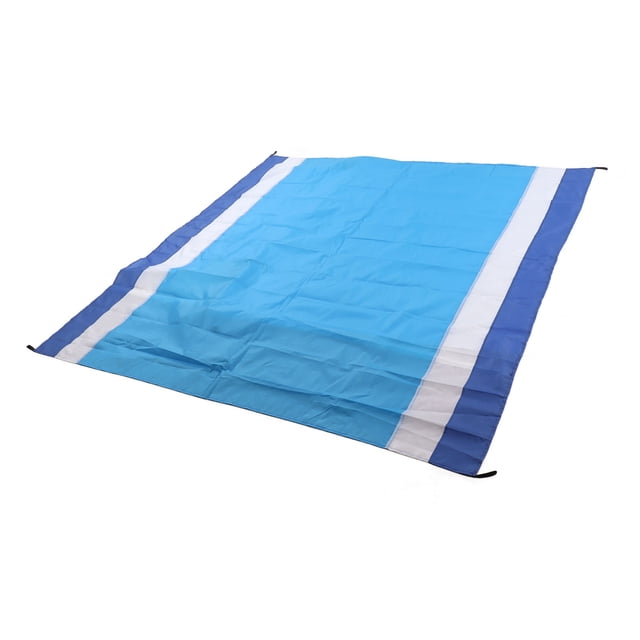 Sandproof Beach Blanket Sand Free Beach Mat Portable Picnic Blanket Waterproof Oversized 78.7x82.7in for 6-8 Adults with 4 Corner Pockets Lightweight Fast Dry