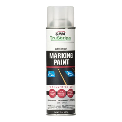 GPM TruStripe INVMRK-18 17 oz Can of Clear Inverted Marking Paint - Quantity of 12