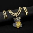 thumbnail image 6 of Trending hip-hop pendant with high-quality design, alloy fully encrusted with diamonds, featuring a 3D cartoon character pendant, 6 of 8