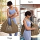 thumbnail image 5 of Joynwell Bolsa Grande Para Esterilla De Yoga Para Hombres Y Mujeres - Bolso Elegante Con 4 Bolsillos Refuerzo De Yoga Duradero Se Adapta A Todas Tus Cosas Ligero Y Fácil De Transportar Khaki - 30, 5 of 5
