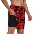 thumbnail image 2 of Daiia Playing Cards Mens Swim Trunks Swim Shorts Quick Dry Swim Shorts with Mesh Lining Pockets-Small, 2 of 9