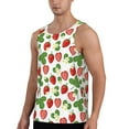 thumbnail image 2 of Picia Strawberry Printed Men’s Performance Tank, Men's Workout Tank Top Moisture-Wicking Tank Top Muscle tee, Breathable Workout Shirt-Medium, 2 of 7