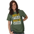 thumbnail image 4 of Fishermen Born to Fish Made to Work Men's Graphic T Shirt Tees Brisco Brands X, 4 of 6