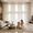 Cream, variant on Velvet Curtains 4 Panel Set, Light Filtering Thermal Insulated Drapes, Rod Pocket & Back Tab Window Curtains for Living Room Bedroom Office