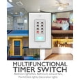 Fosmon [UL Listed] 4 Hour In-Wall Light Timer Switch, 9 Settings ...