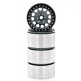 thumbnail image 4 of Aluminum Alloy Wheel Rims (4pcs) for 1/8 1/10 RC Cars - 2.2 Inch, 65mm OD x 36mm Width, 12mm Hex, Titanium Color - Compatible with Trax4, Trax6, Scx10, Rr10, Wraith, Yeti - Replacement Parts, 4 of 6