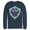 Navy Blue, variant on Men's Nintendo Legend of Zelda Link's Awakening Hylian Shield  Long Sleeve Shirt Black Large