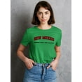 thumbnail image 2 of Retro College Style New Mexico T-Shirt Women -Image by Shutterstock, Female Small, 2 of 4