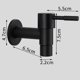 thumbnail image 2 of Kitchen Sink Faucet,black Quick Single Cold Faucet Bathroom Stainless Steel Outdoor Faucet,wall Mounted Washing Faucet, 2 of 5