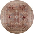 thumbnail image 1 of Ahgly Company Indoor Round Mid-Century Modern Chestnut Red Oriental Area Rugs, 6' Round, 1 of 6