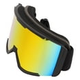 thumbnail image 4 of Skiing Protection Goggles, Anti Fog Air  System Adjustable Belt Ultra Wide View Field Ski Goggles  For Snowboarding Black Frame Grey Lens,Black Frame Silver Lens,Black Frame Red, 4 of 8