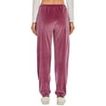 thumbnail image 6 of KingShop Women Velvet Pants Trouser Joggers Velour Sweatpants Winter Casual Active Yoga Sportswear Pants Velour Track Pants with Pockets, 6 of 7