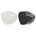 thumbnail image 2 of Accesorio de dedos de anillo retro simple de 2pcs para decoración (negro, blanco), 2 of 5