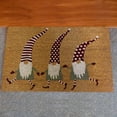 thumbnail image 4 of Holiday Printed Coir Doormat Christmas Welcome Mat, Outdoor/Indoor Rug Durable, Winter Wonderland 18"x28"-Gnomes, 4 of 5