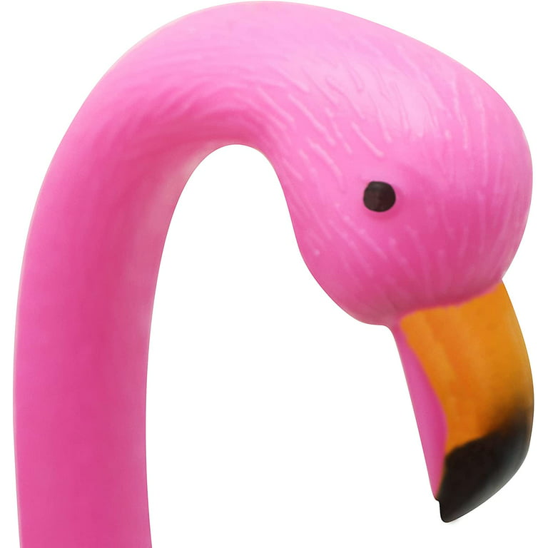 Pink Twine Springy Head Flamingo Sculpture 19 inch, One Size